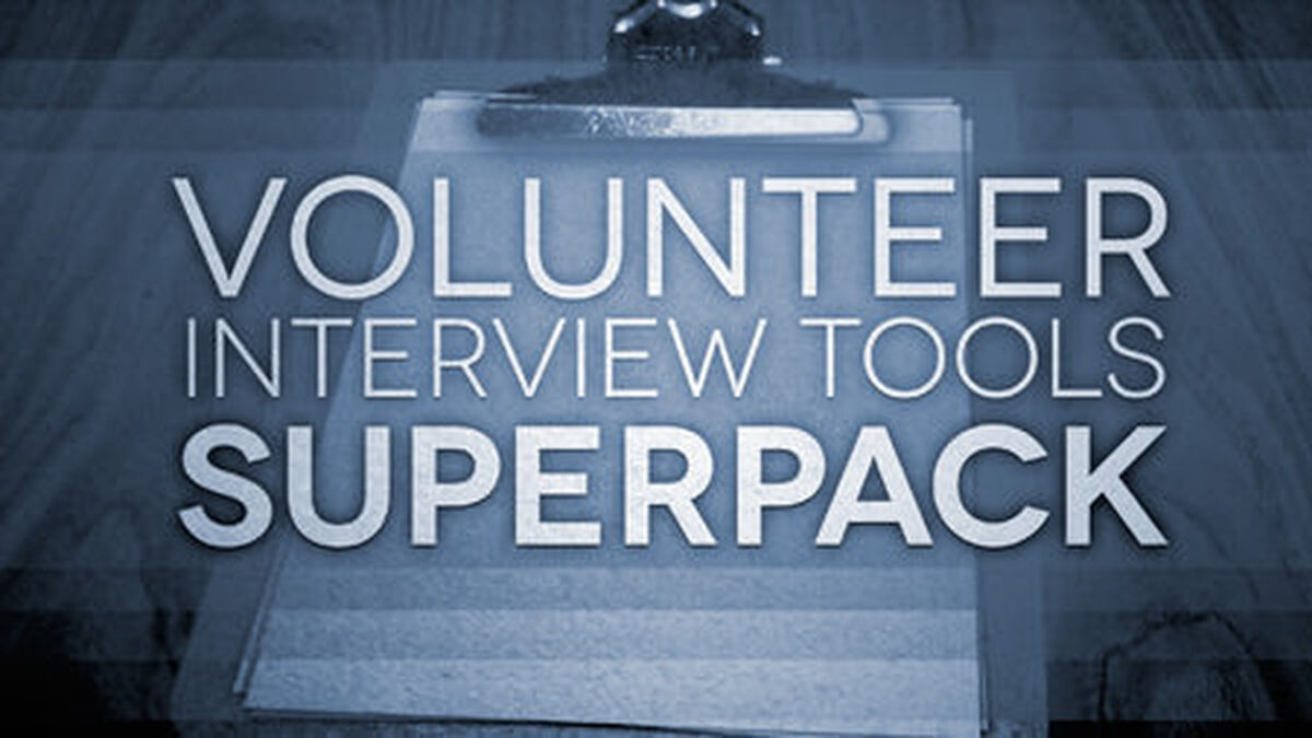 Volunteer Interview Tools Superpack image number null
