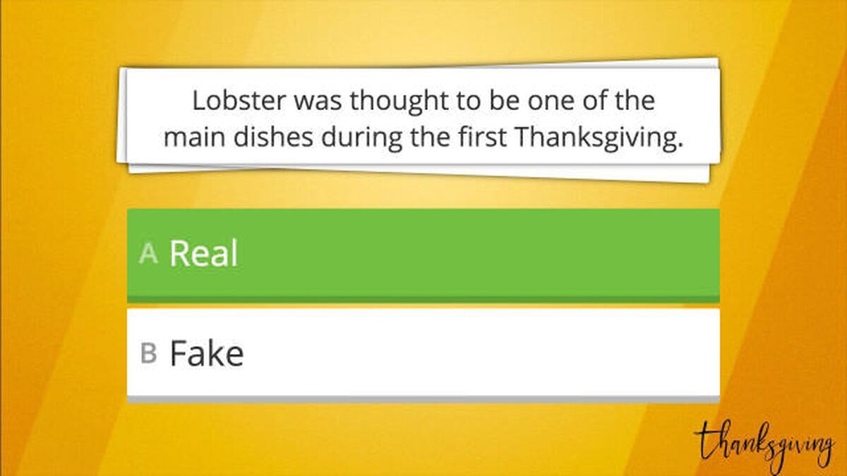 Real or Fake Thanksgiving Edition: Volume 2 image number null