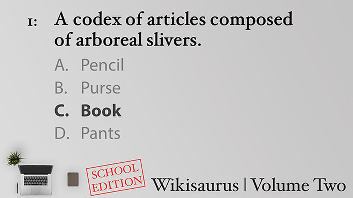 Wikisaurus, Volume Two – School Edition image number null