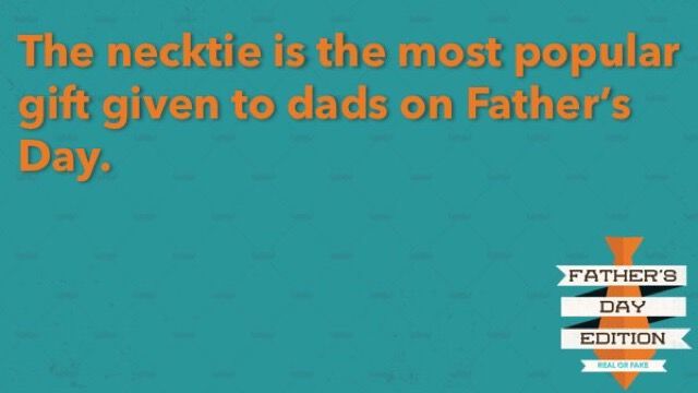 Most common top father's day gift