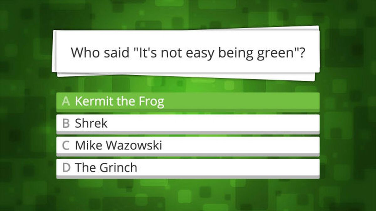 This Is A Trivia Game About Green Things image number null