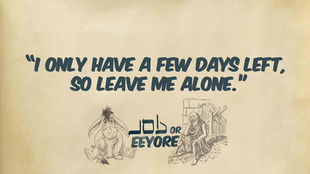 Job or Eeyore? image number null