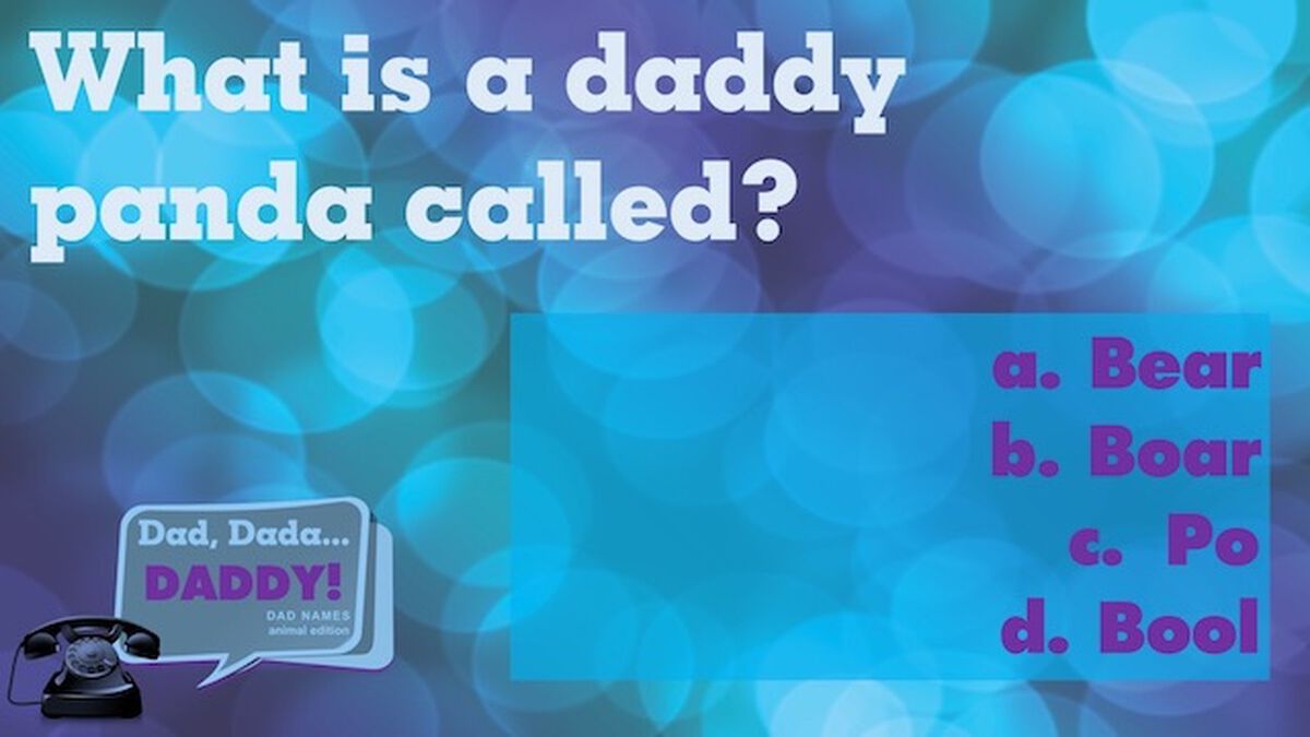 Dad, Dada, Daddy Dad Names: Animal Edition image number null