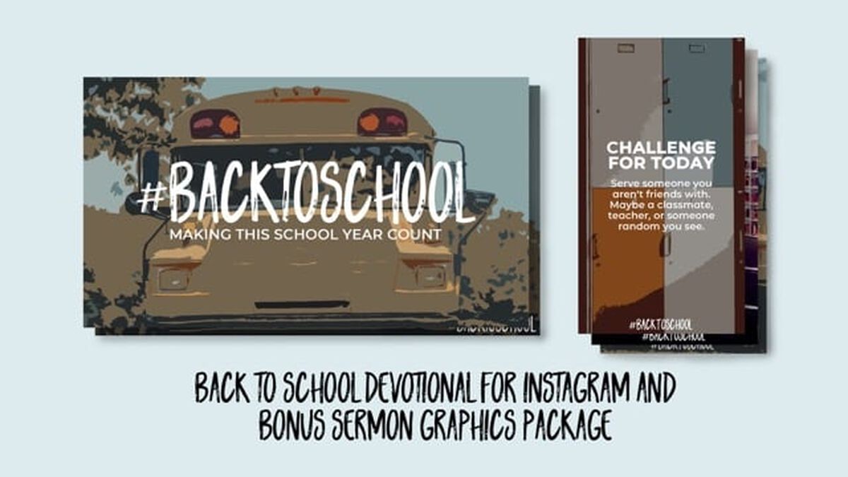 Back to School [Insta] Story Devotional image number null