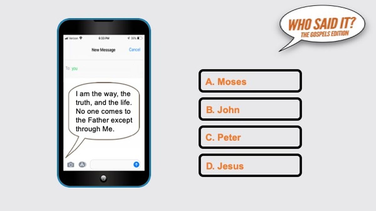 Who Said It? Gospels Edition image number null