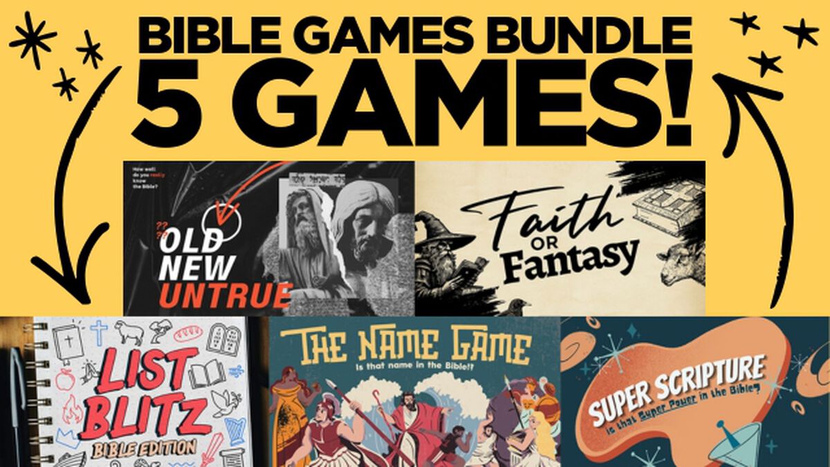 Bible Games Bundle: 5 Games | Bible-Based | Download Youth Ministry
