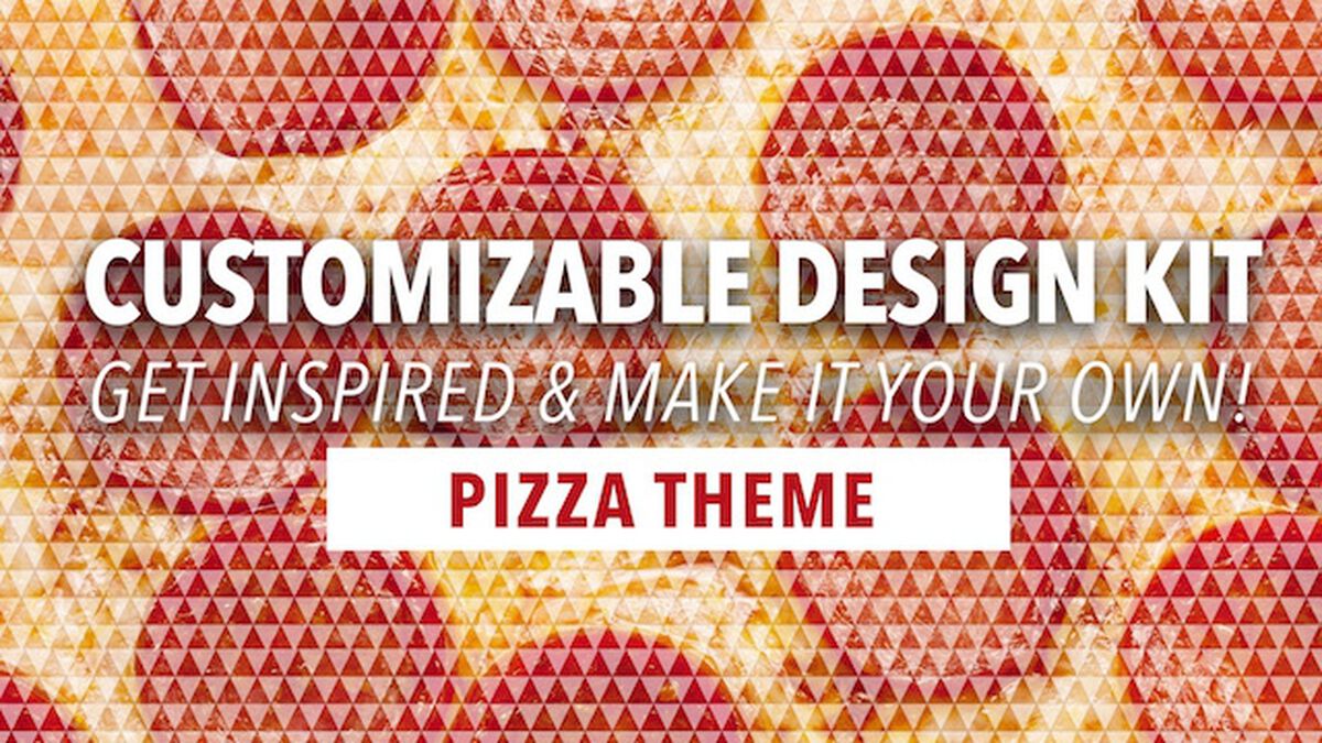 Customizable Design Kit: Pizza Theme image number null