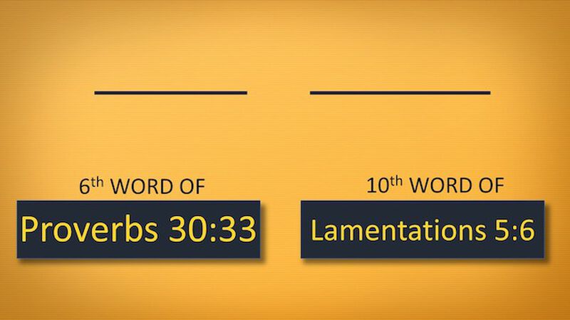 Sword Drill Charades