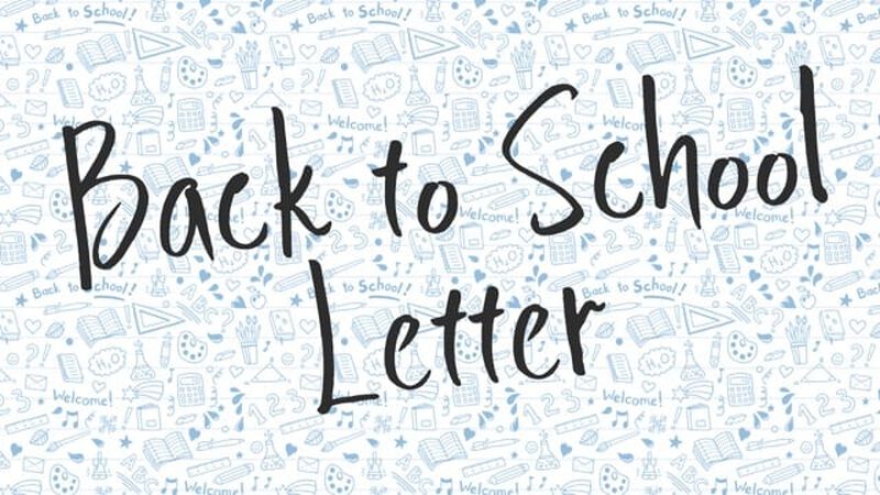 Back to School Letter