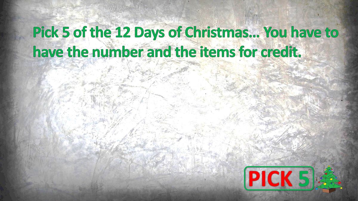 Pick 5: Christmas Edition image number null
