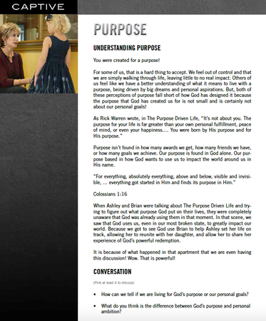 FREEBIE: Captive Movie Discussion Guide for Students