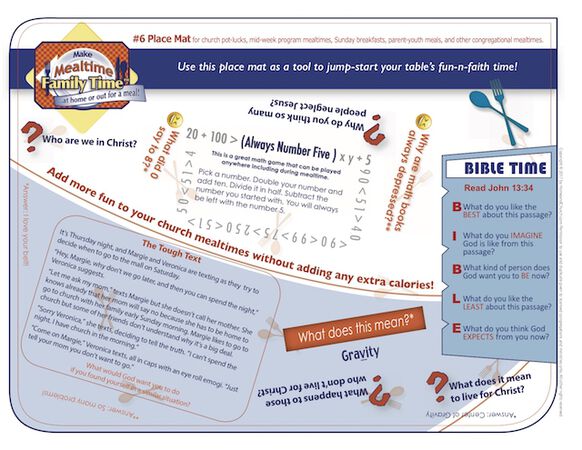 Congregational Place Mats