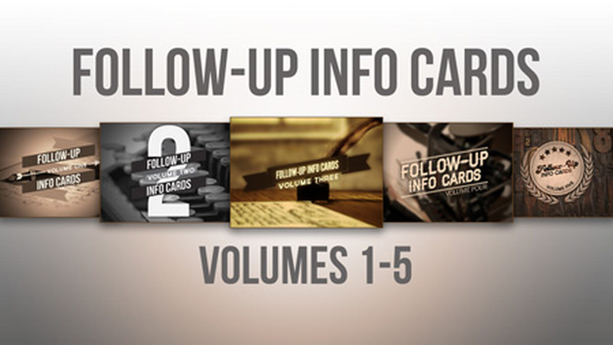 Follow Up Info Cards Bundle image number null