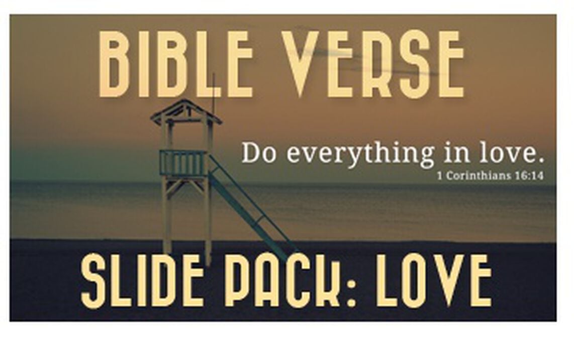 Bible Verse Slide Pack - Love image number null