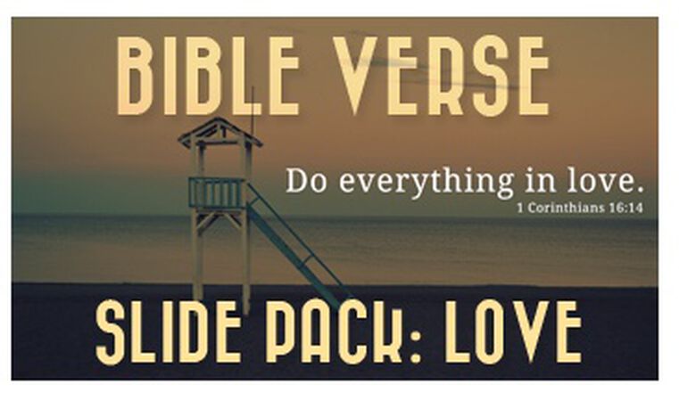 Bible Verse Slide Pack - Love