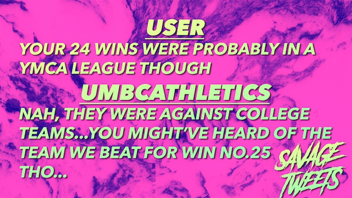Savage Tweets: UMBC Edition image number null