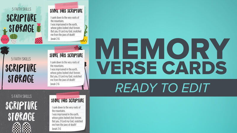 Memory Verse Cards