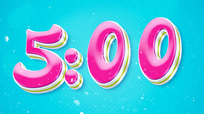 Bright Summer Party Countdown