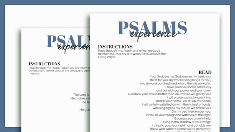 Psalms Prayer Experience