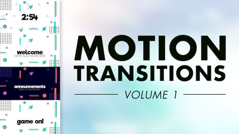 Motion Transitions Volume 1