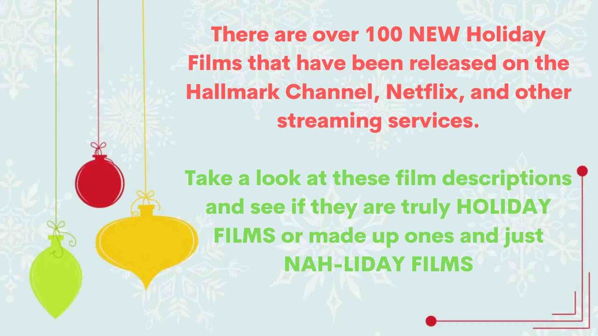 Holiday Film or Nah-liday Film image number null