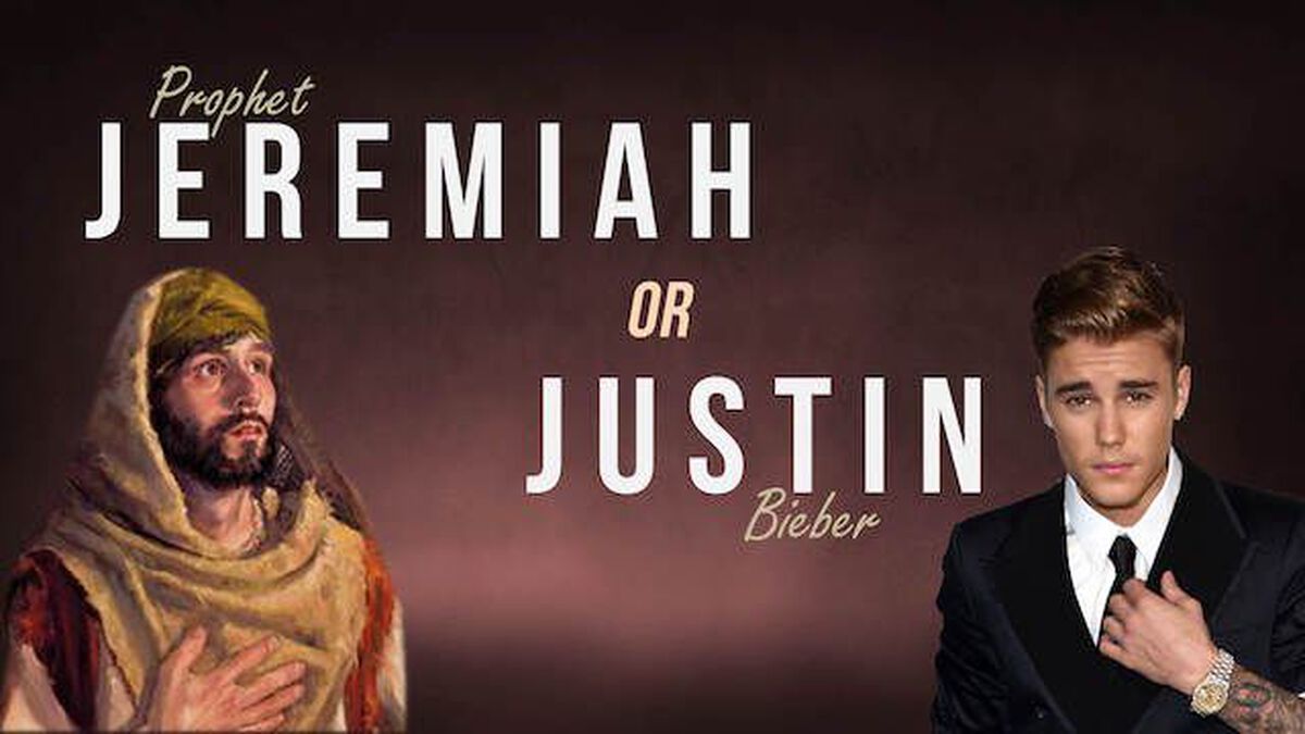 Jeremiah or Justin? Youth Group Game image number null