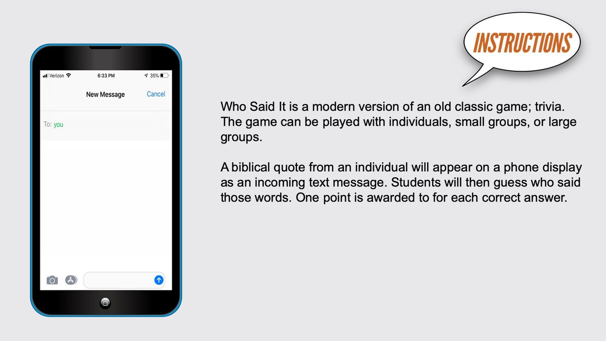 Who Said It? Gospels Edition image number null
