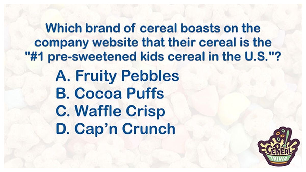 Cereal Trivia image number null