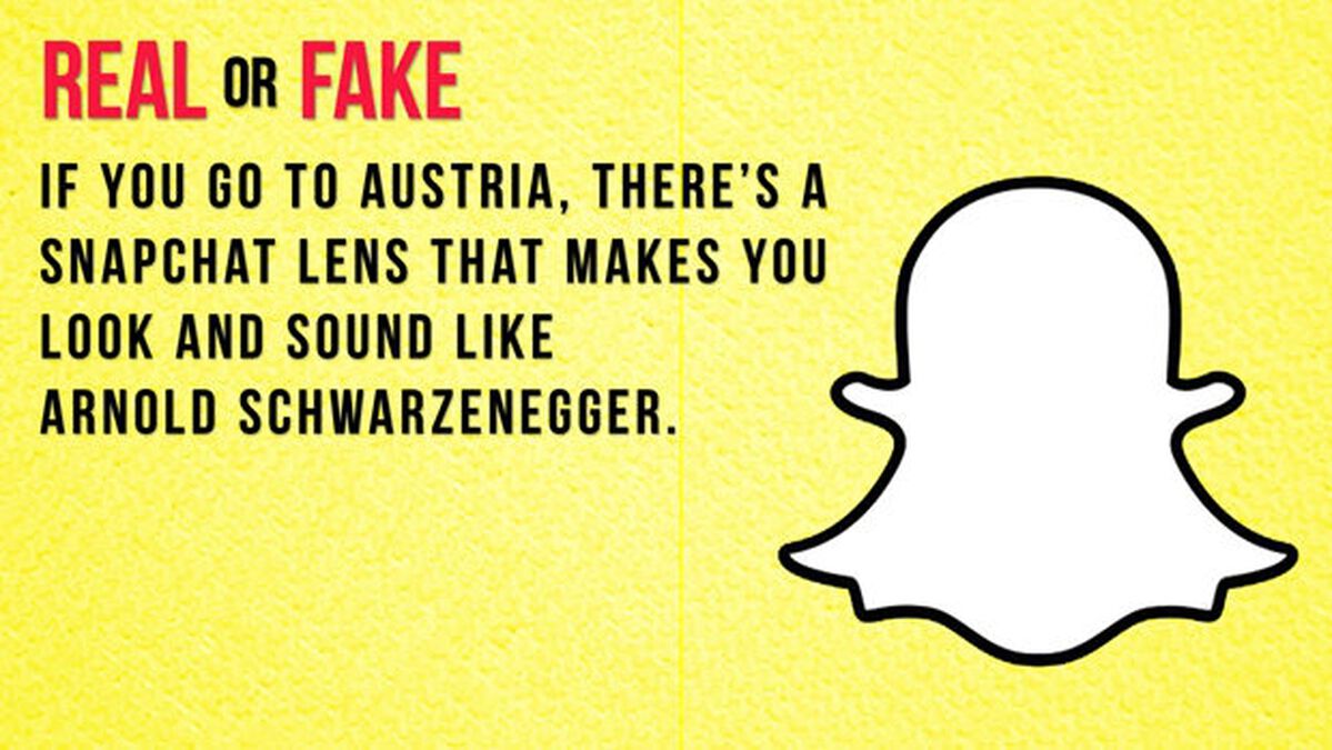 Real/Fake: Snapchat Edition image number null
