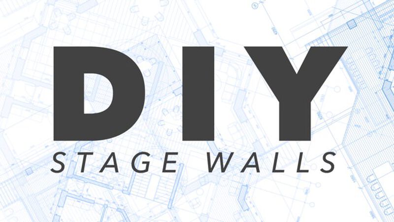 DIY: Portable Stage Wall Pieces