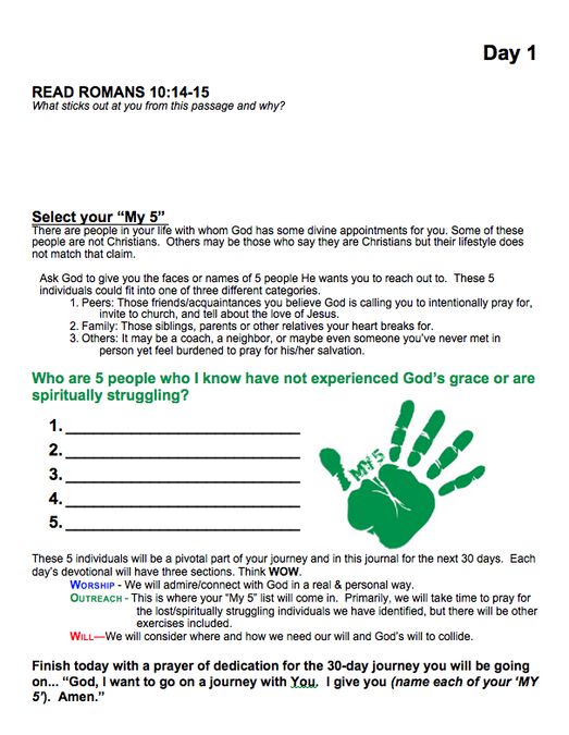 “My 5” 30-Day Devotional image number null