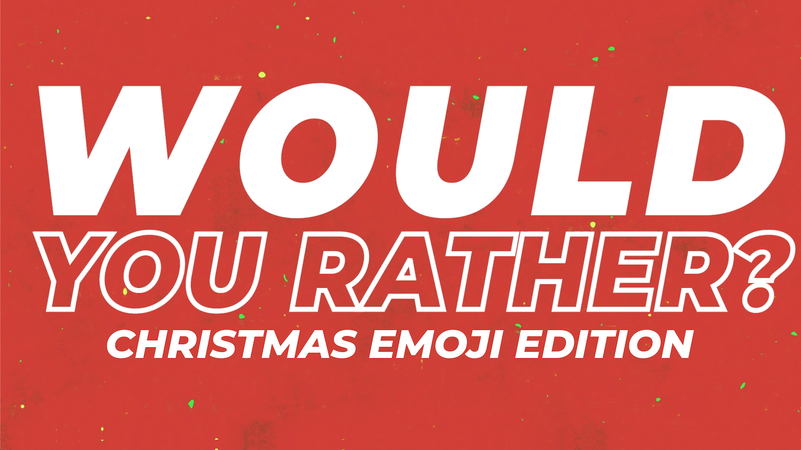 Would You Rather Video And Countdown Christmas Emoji Edition