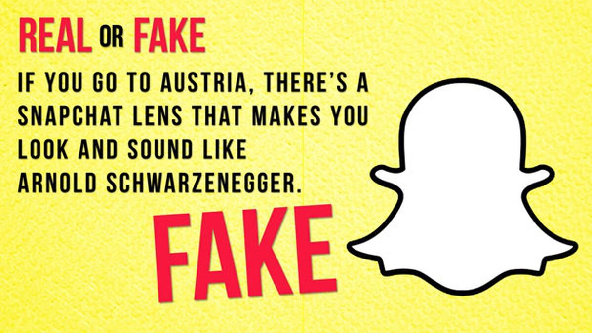 Real/Fake: Snapchat Edition image number null