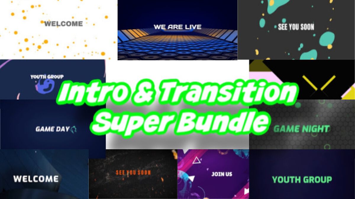 Intro and Transition Video Super Bundle image number null