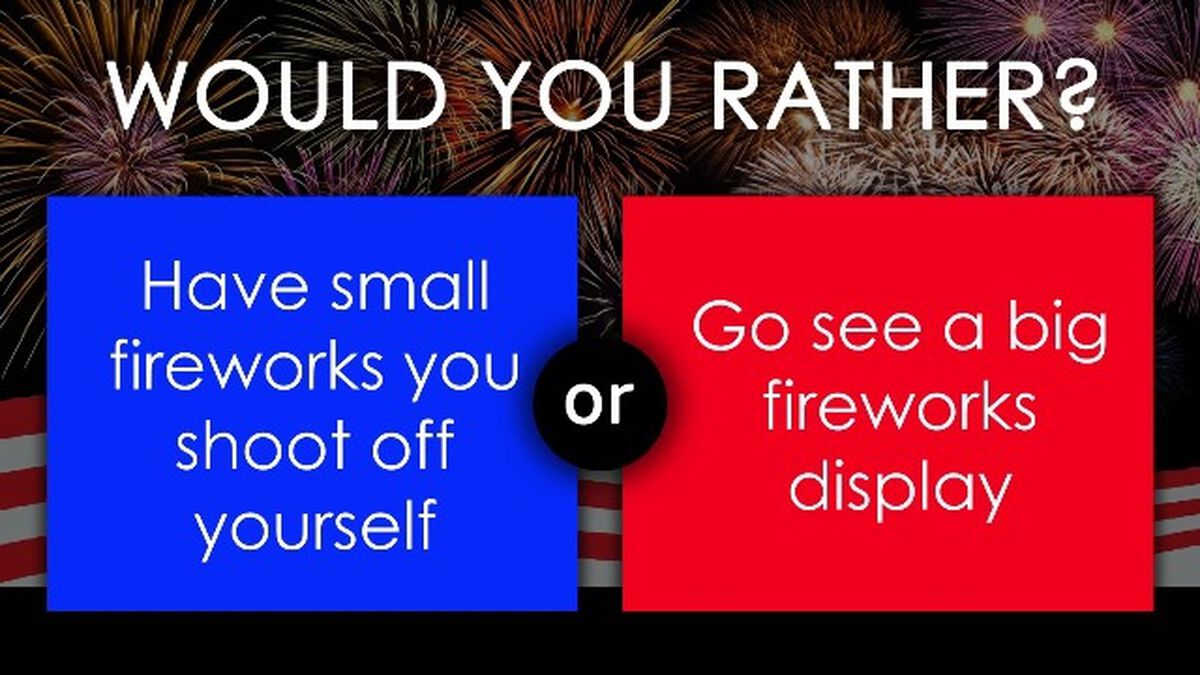 Would You Rather - 4th of July image number null