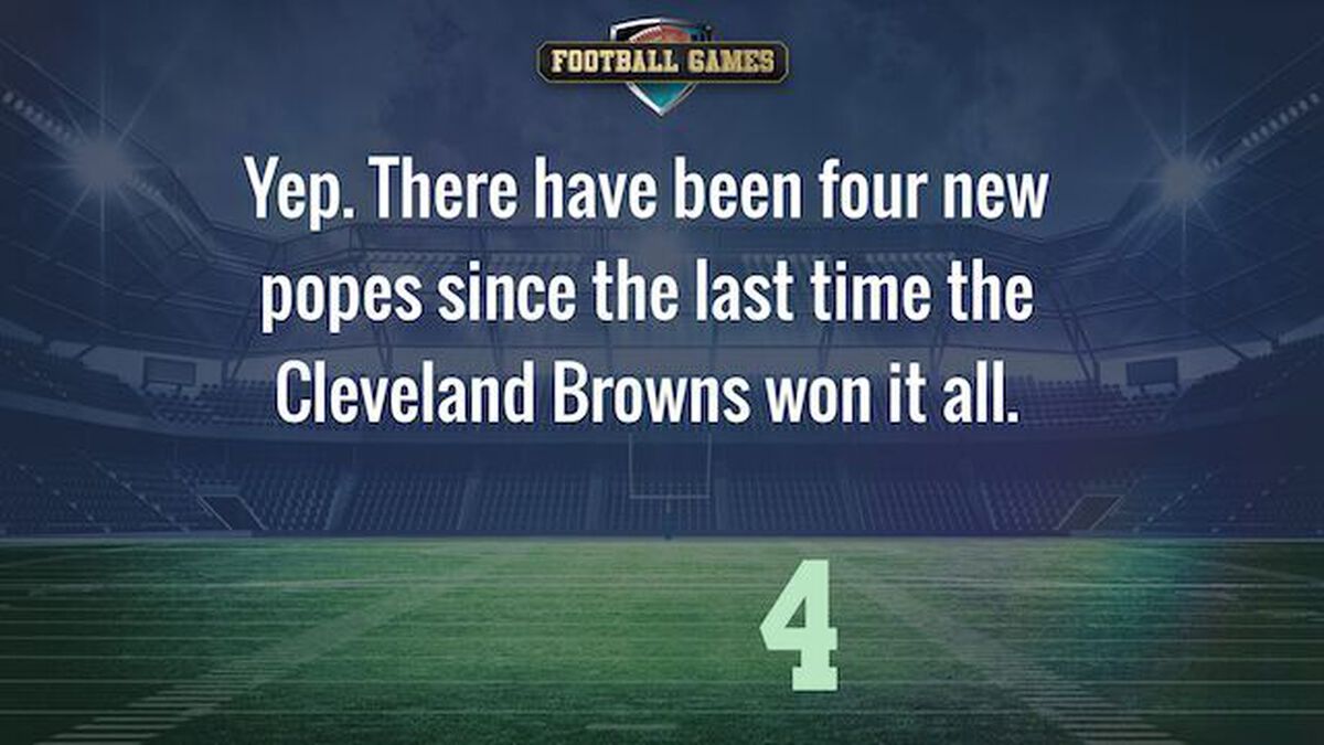 The Last Time the Cleveland Browns Won... image number null