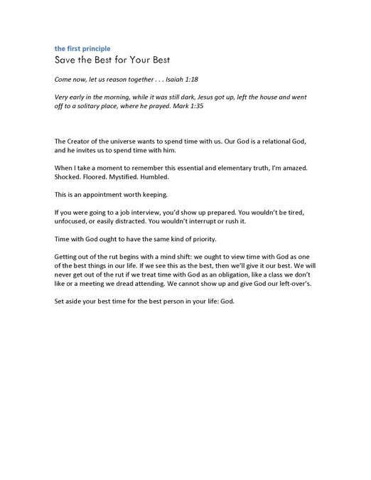 Spiritual Ruts Devotional image number null