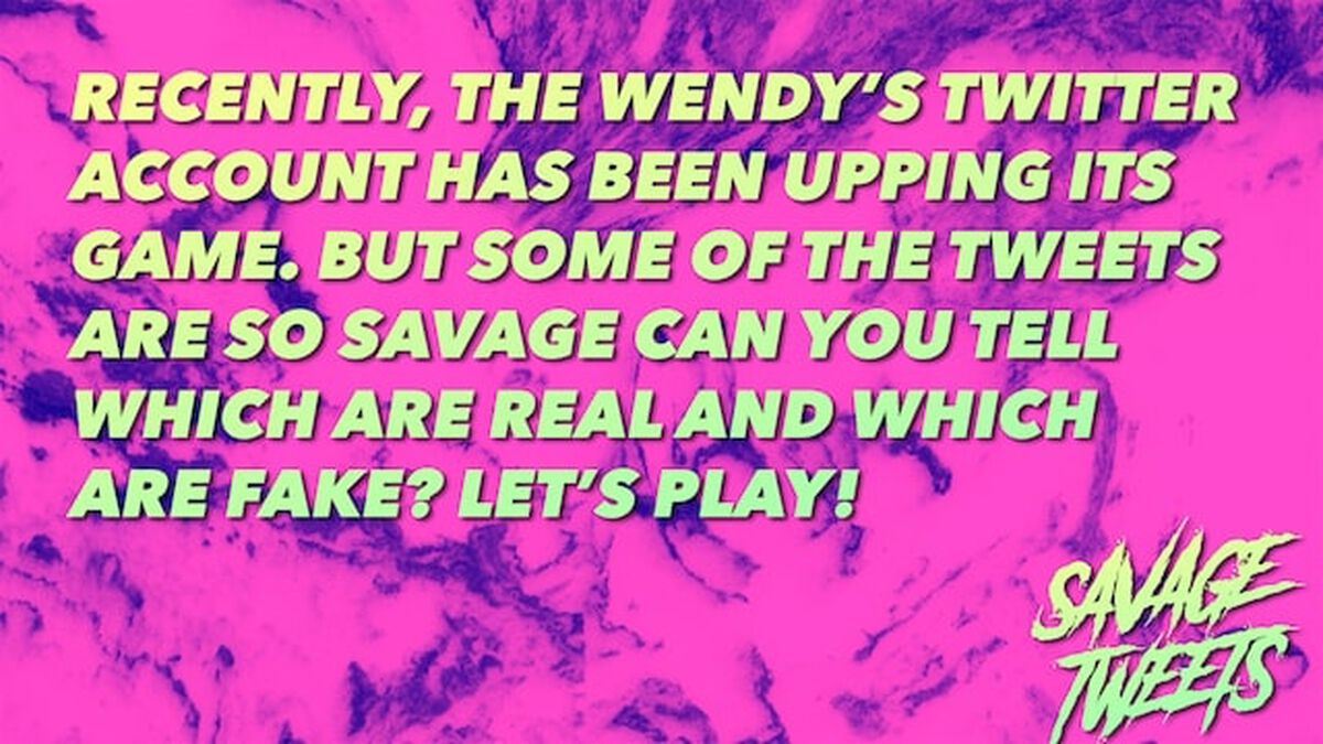Savage Tweets: Wendy's Edition image number null