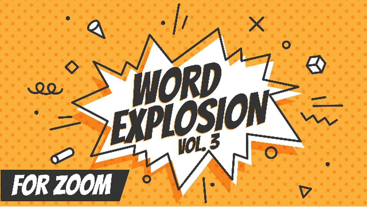 Word Explosion Over Zoom Volume 1 - 3 Pack image number null