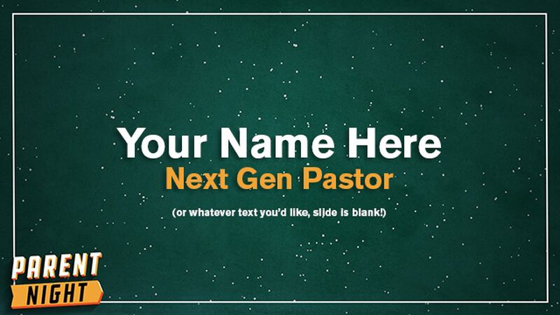 Parent Night Trivia Slide Pack