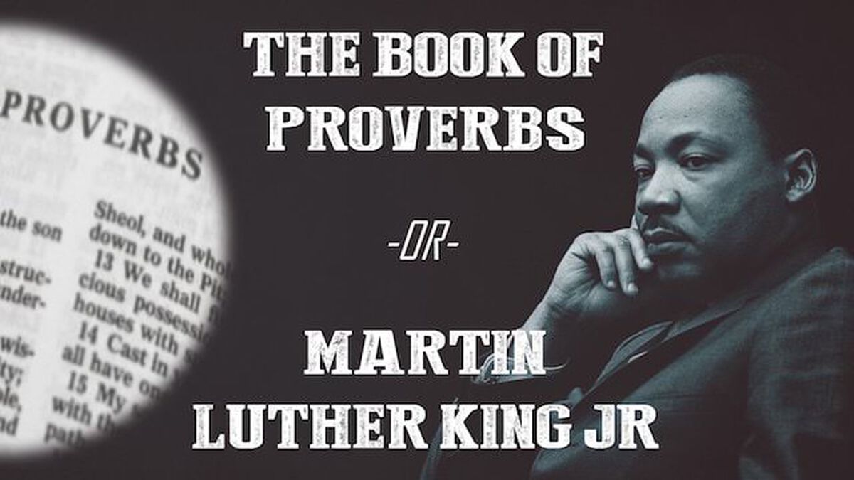 The Book of Proverbs or Martin Luther King Jr. - Volume 1 image number null