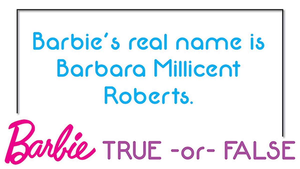 Barbie True or False image number null