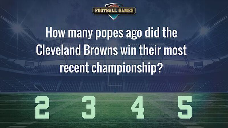 The Last Time the Cleveland Browns Won...