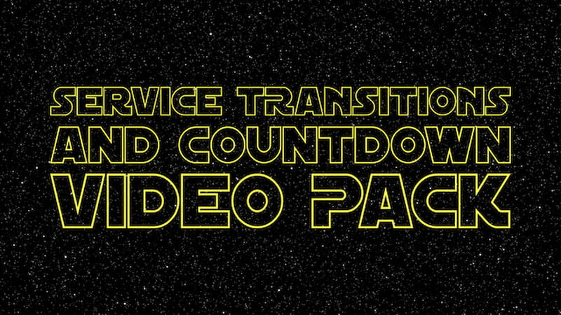 Star Wars Themed Service Transitions and Countdown Video Pack