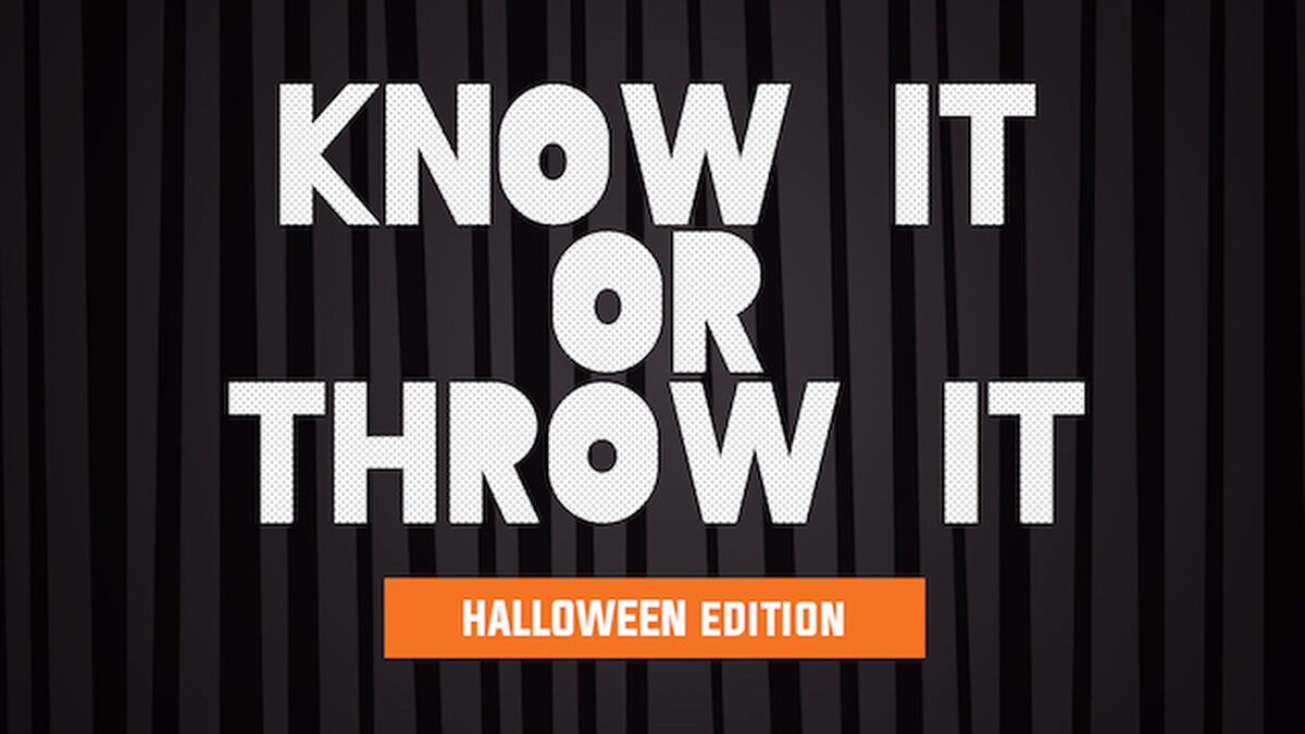 Know It or Throw It - Halloween Edition image number null