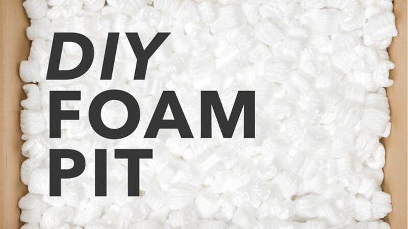 DIY: Packing Peanut Foam Pit Plans