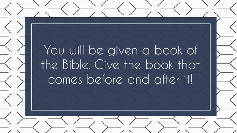 Before & After: Books of the Bible