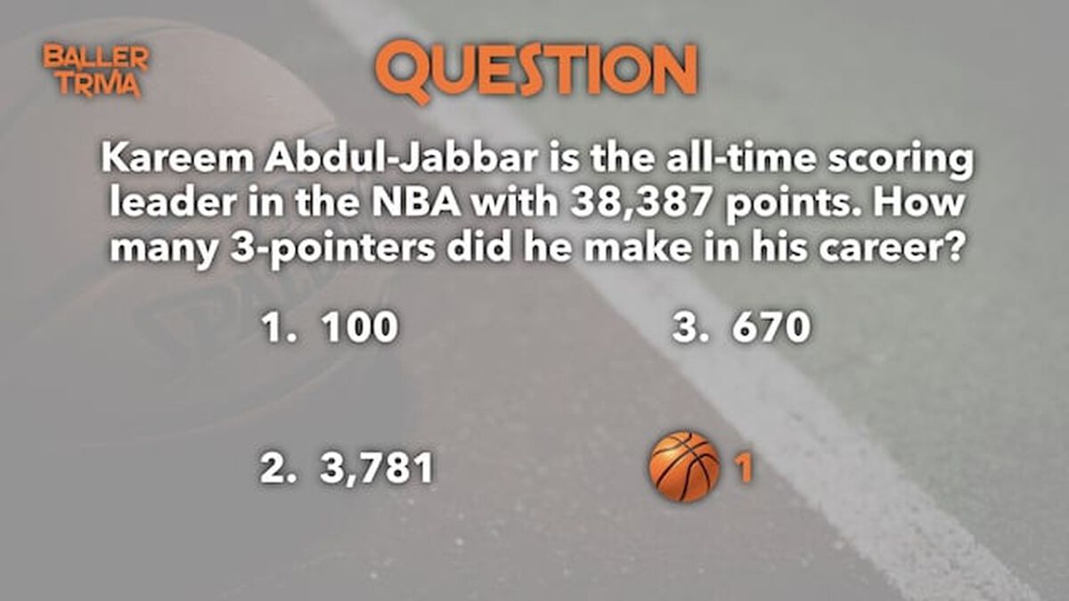 Baller Trivia image number null