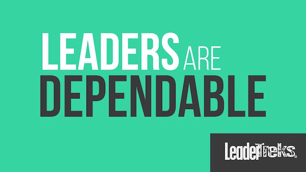 Leaders Are Dependable image number null