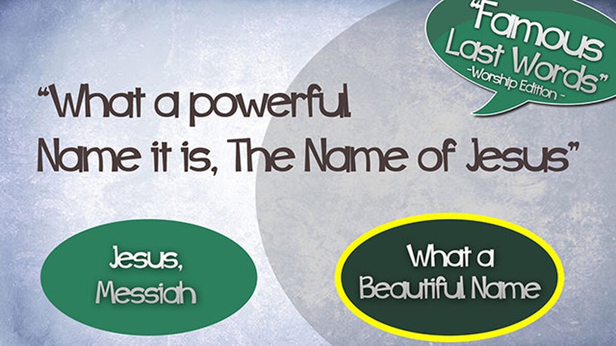 Famous Last Words: Worship Edition image number null